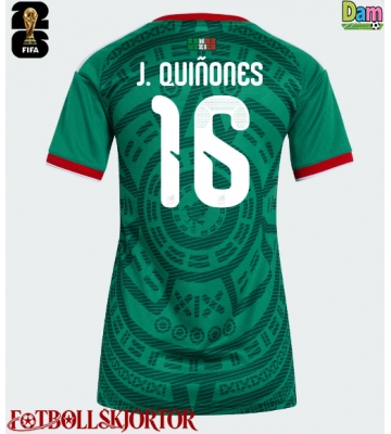 Mexiko Julian Quinones #16 Hemmatröja Dam VM 2026 Kortärmad